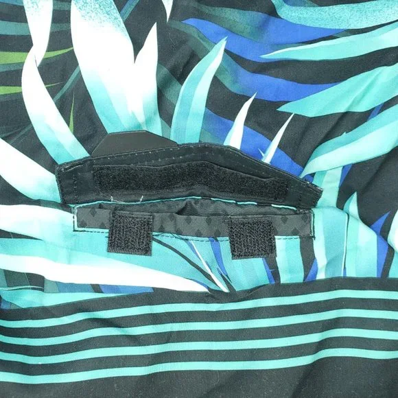 Ocean Current OC Boardshorts Boys L (Approx. 14/16) Green Black Leaf - Picture 7 of 11